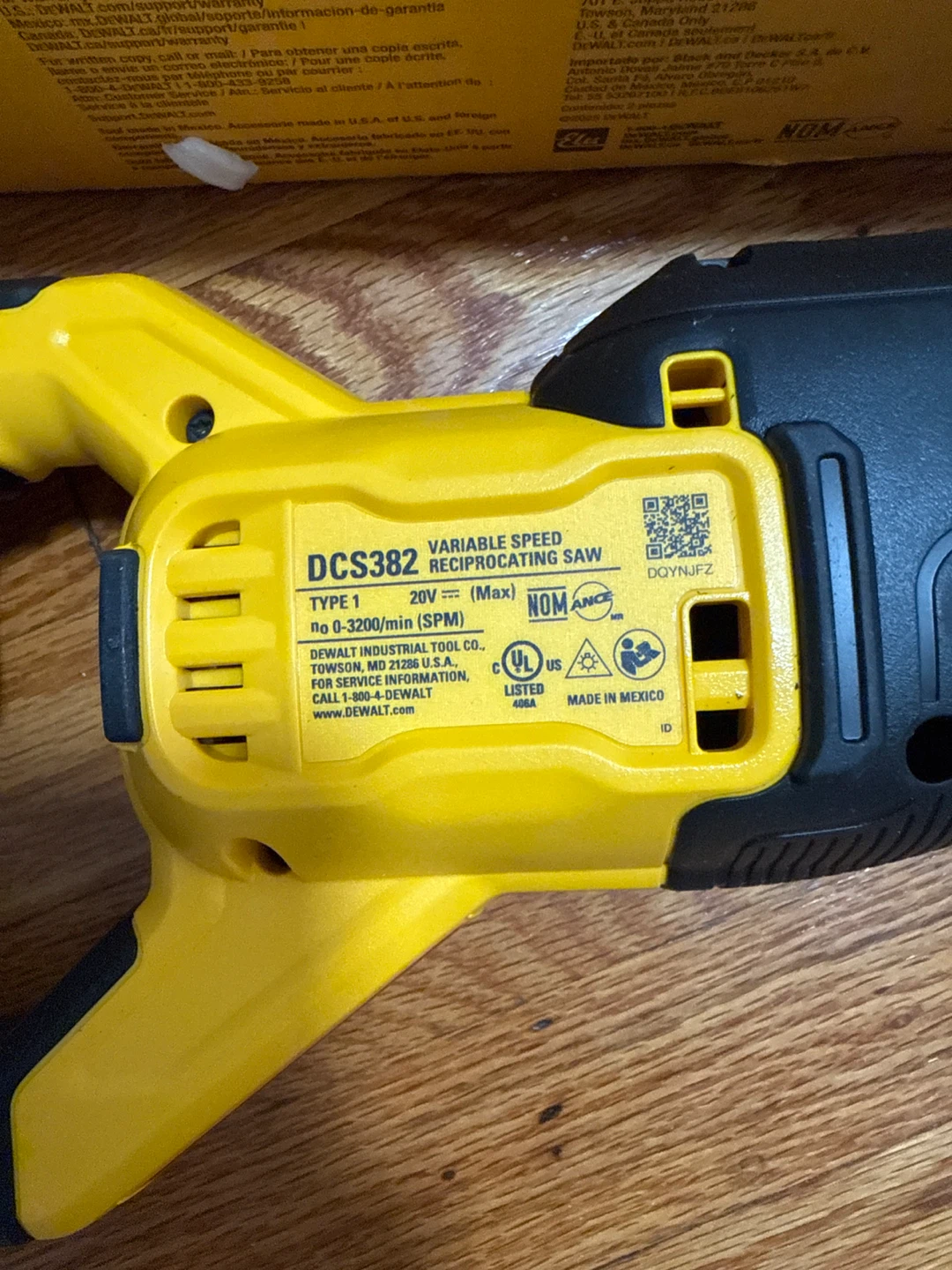 DEWALT 20V MAX DCS382B Speed Reciprocating Saw (Tool Only) - photo 2