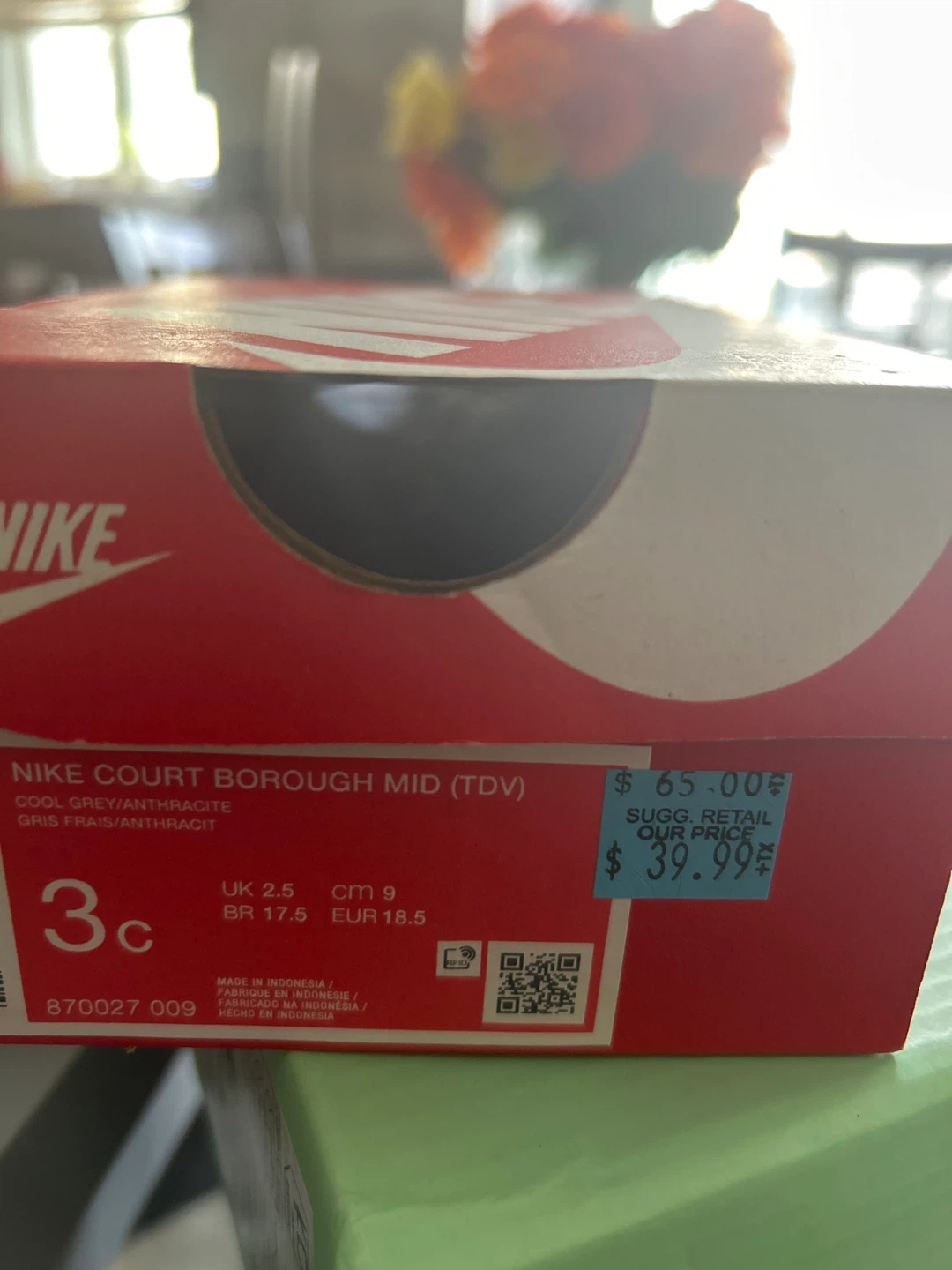 Nike Court Borough Mid (TDV) Baby Shoes