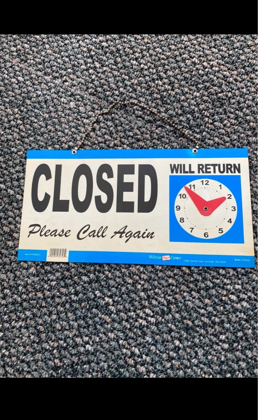 OPEN/ CLOSED SIGN - photo 2