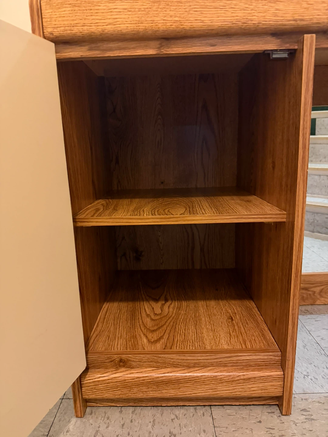 Small Wooden Desk with Storage - photo 3