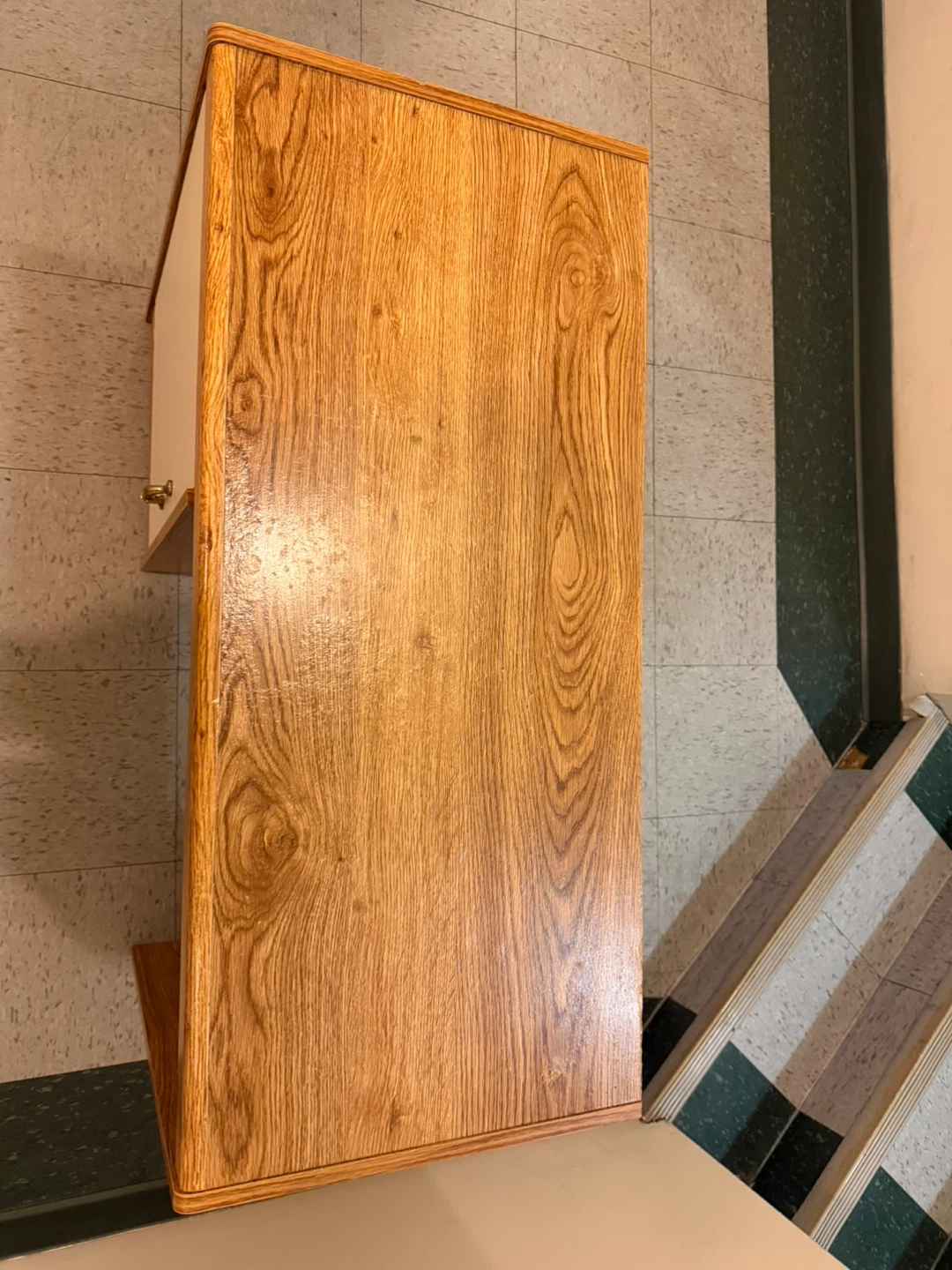 Small Wooden Desk with Storage - photo 2