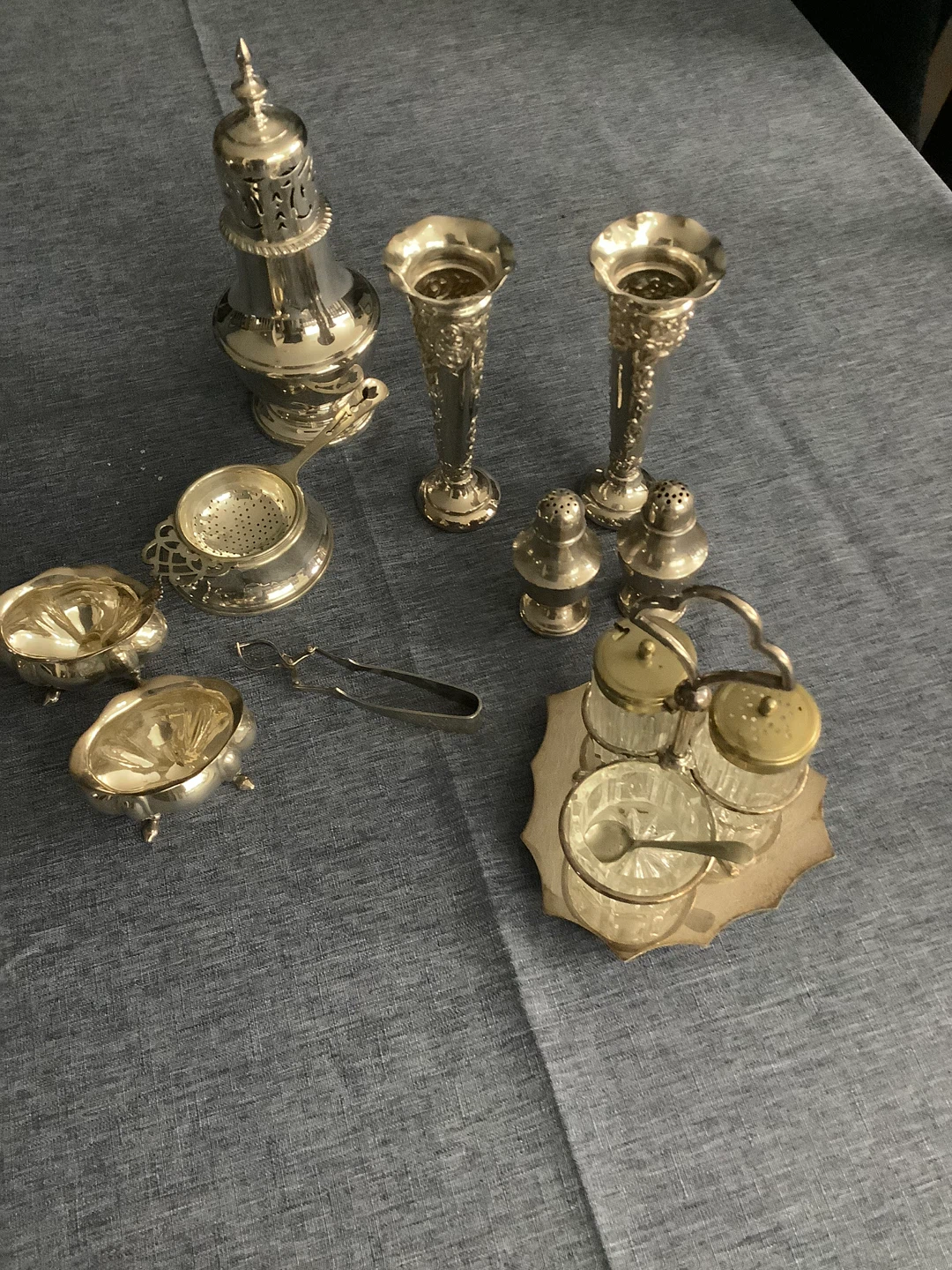 Vintage Silver-Plated Tableware Set