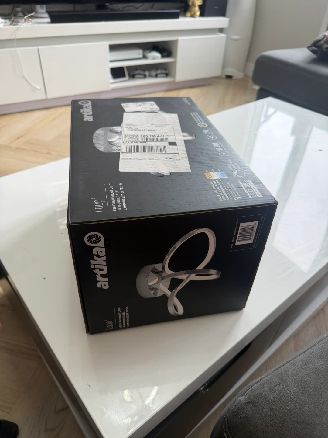 Arika Loop modern LED flush mount light 3 CCT - photo 4