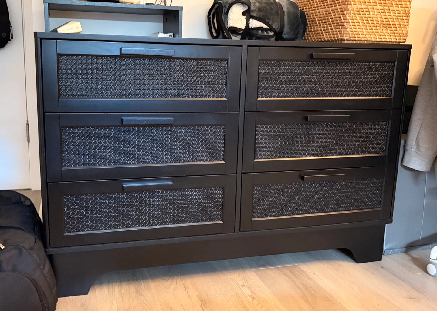 Anmytek Black 6 Drawer Dresser - photo 3