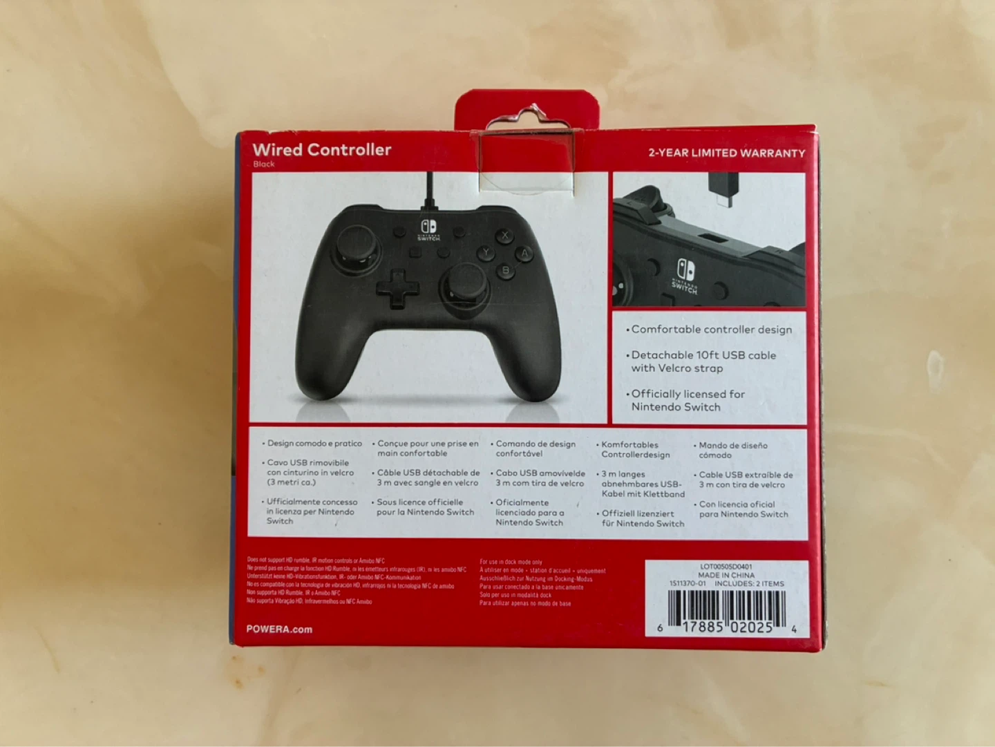 PowerA Wired Controller for Nintendo Switch / Switch 2 - Black - photo 2