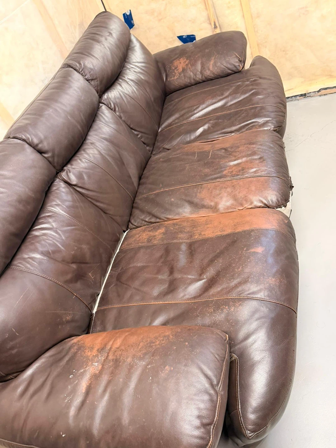 Brown Leather Sofa