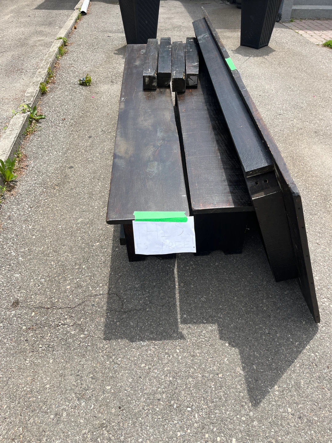 Rustic Wooden Bench - photo 2