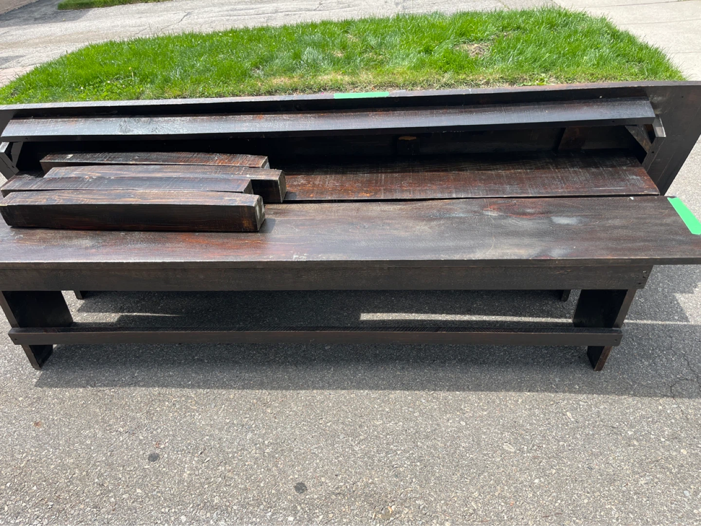 Rustic Wooden Bench - photo 3