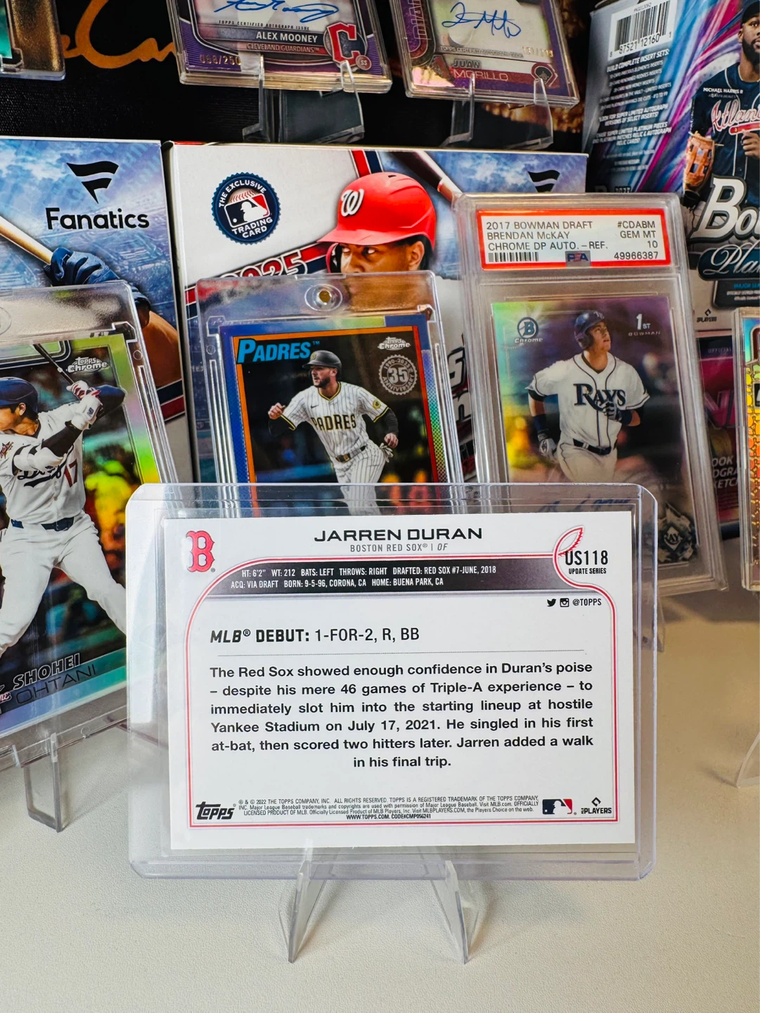 2025 Topps Jarren Duran Rookie Debut Baseball Card - photo 2