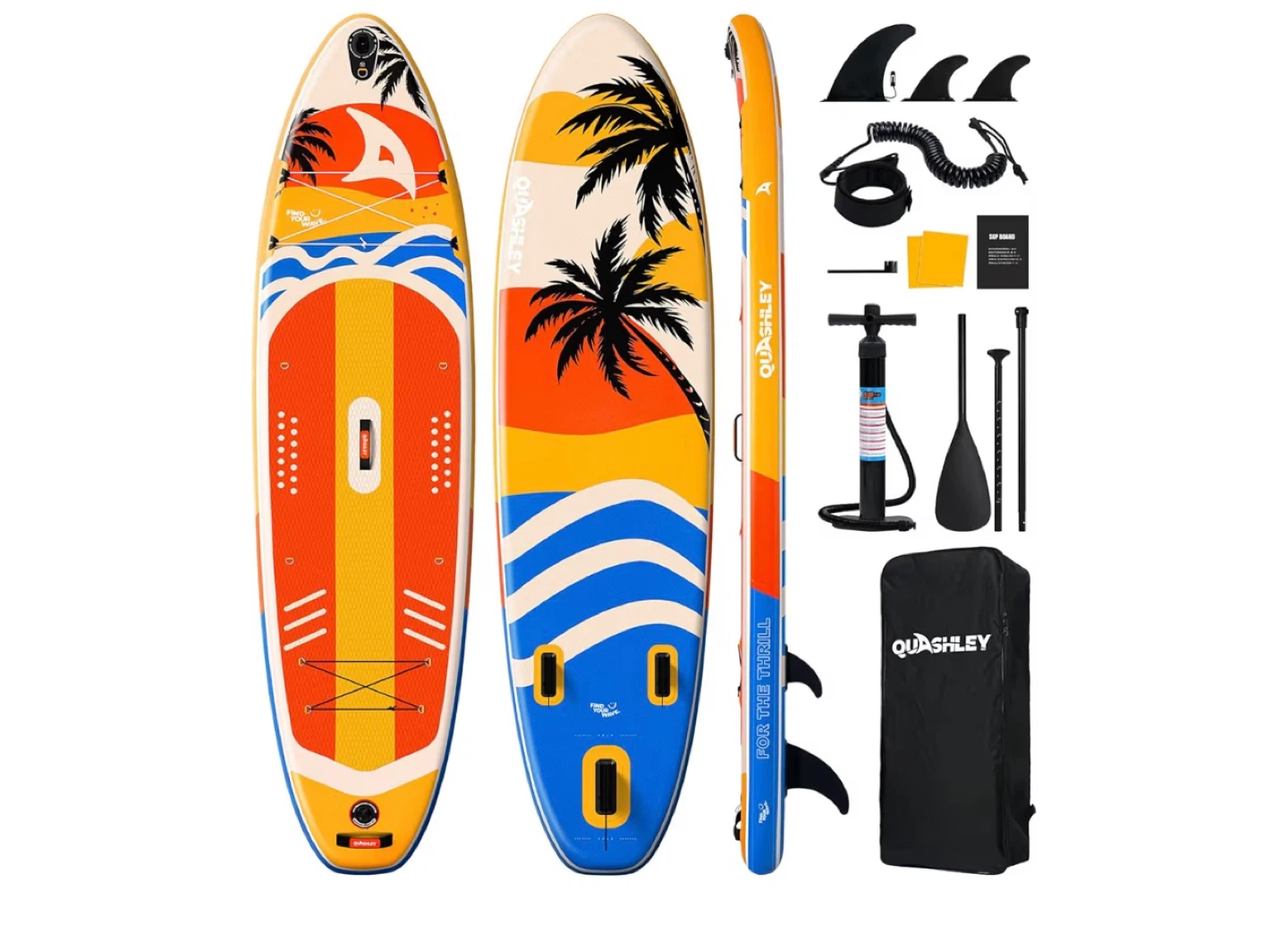 Quashley Stand Up Paddleboard - Mango Tango 11'x34"x6"