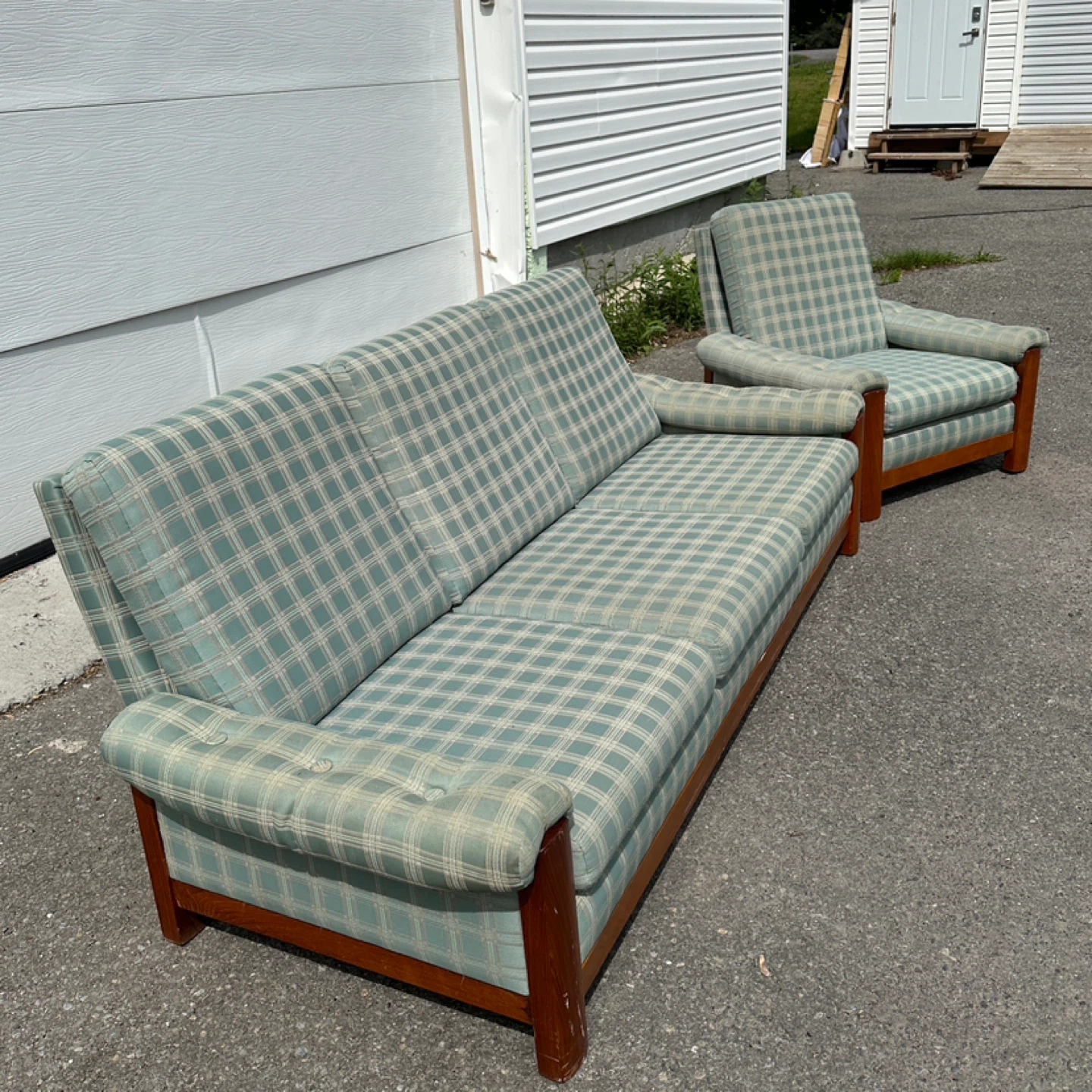Vintage Teak Scandinavian Design Sofa & Chair Set (CAN DELIVER) - photo 2