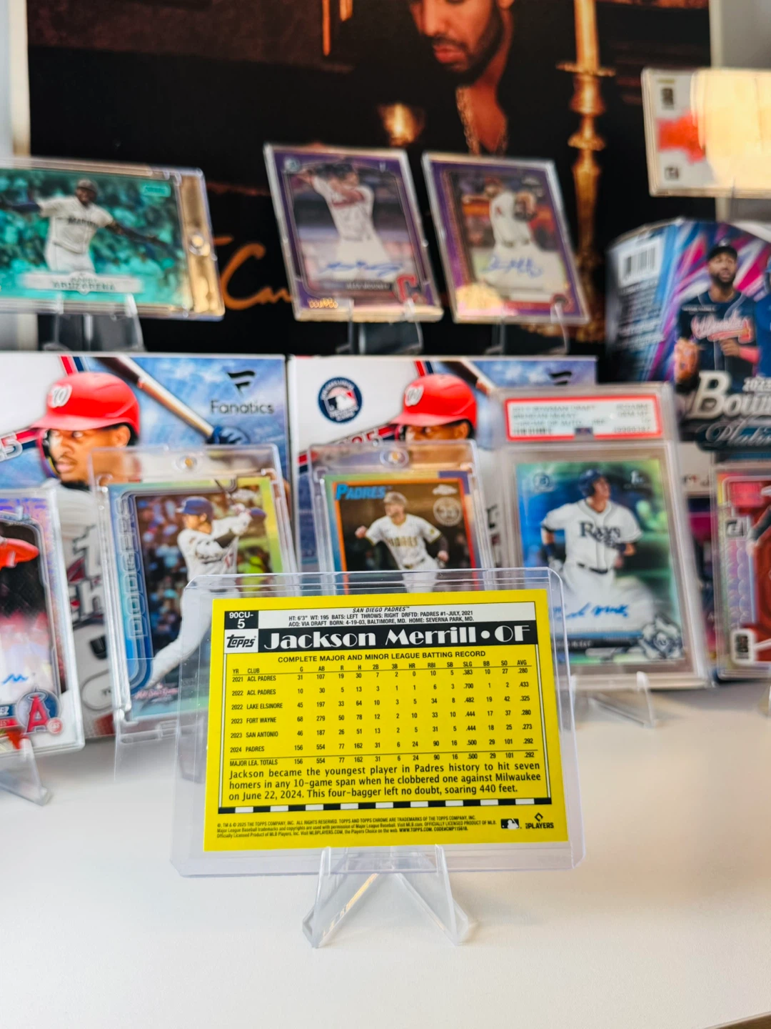 Jackson Merrill 2025 Topps Chrome Baseball Card - photo 2