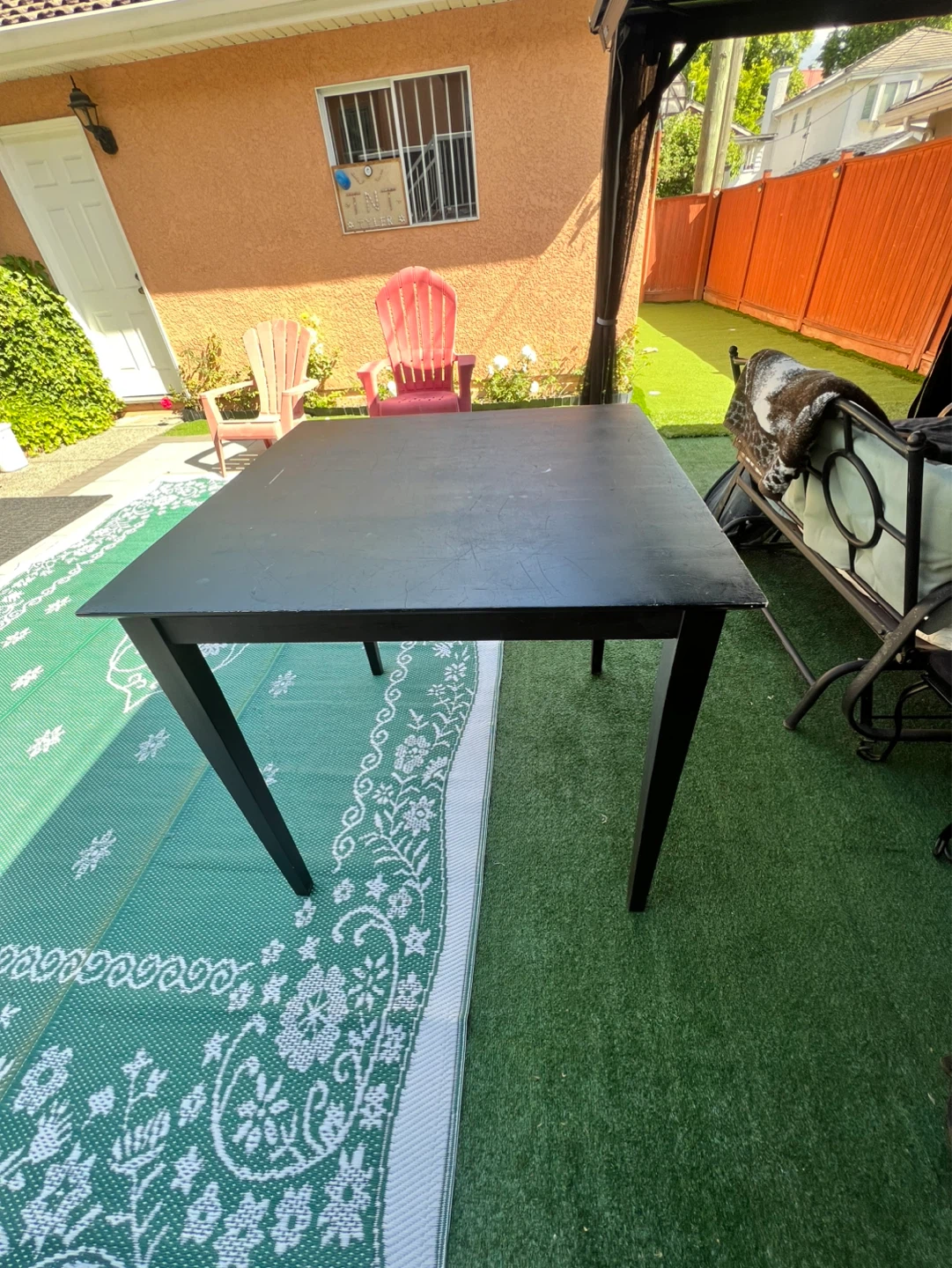 Black Dining Table, 36”x36”x36” - photo 2