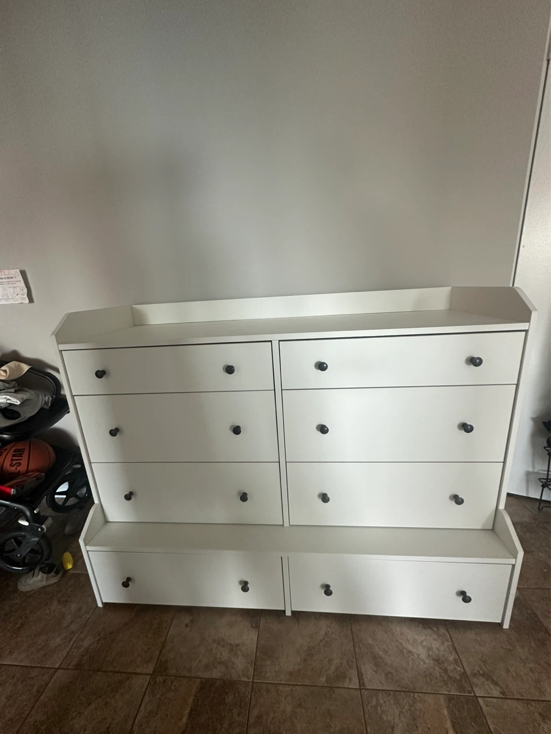 White Dresser with 8 Drawers - photo 3