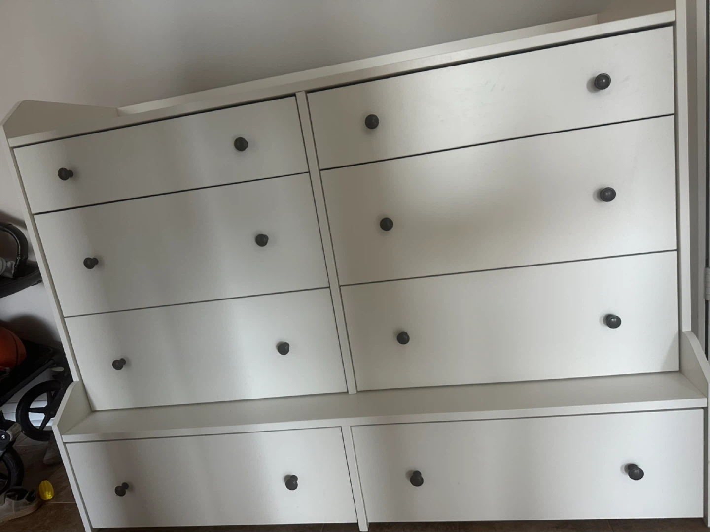 White Dresser with 8 Drawers - photo 2