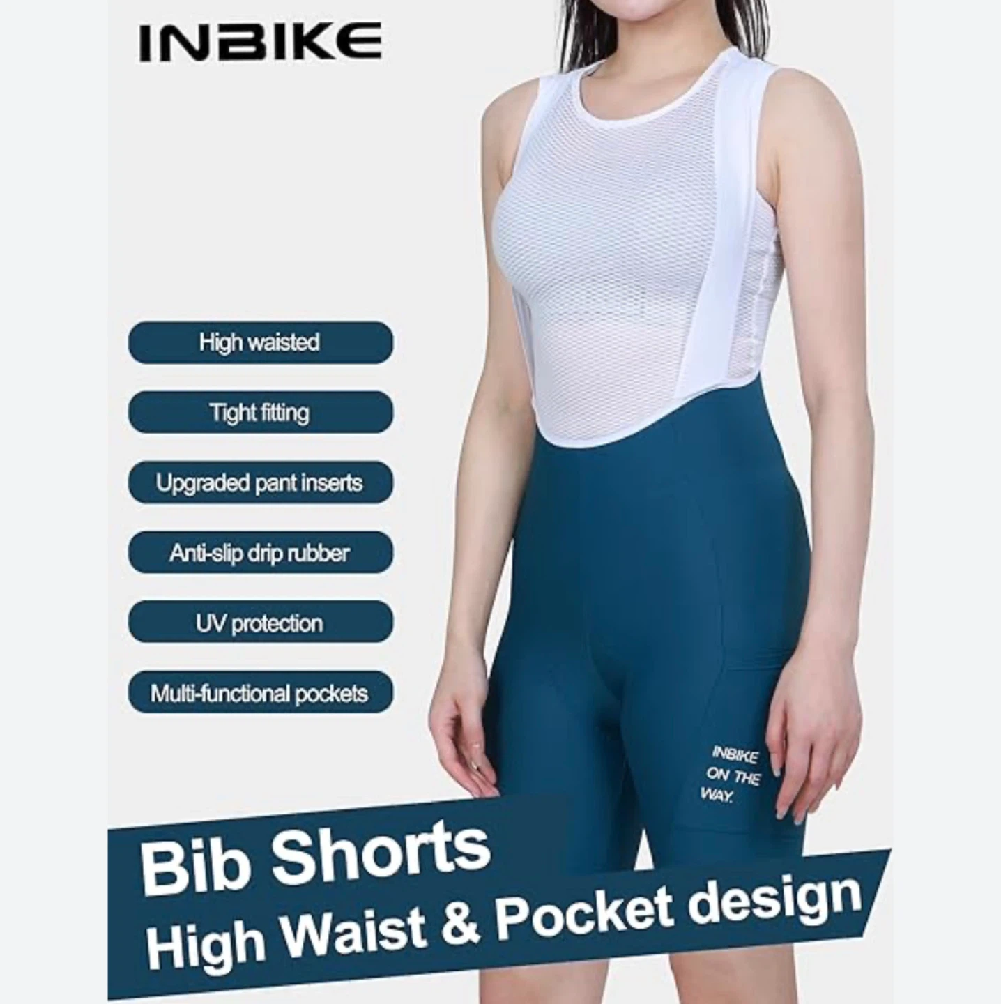 New Women's Cycling Bib Shorts - size small