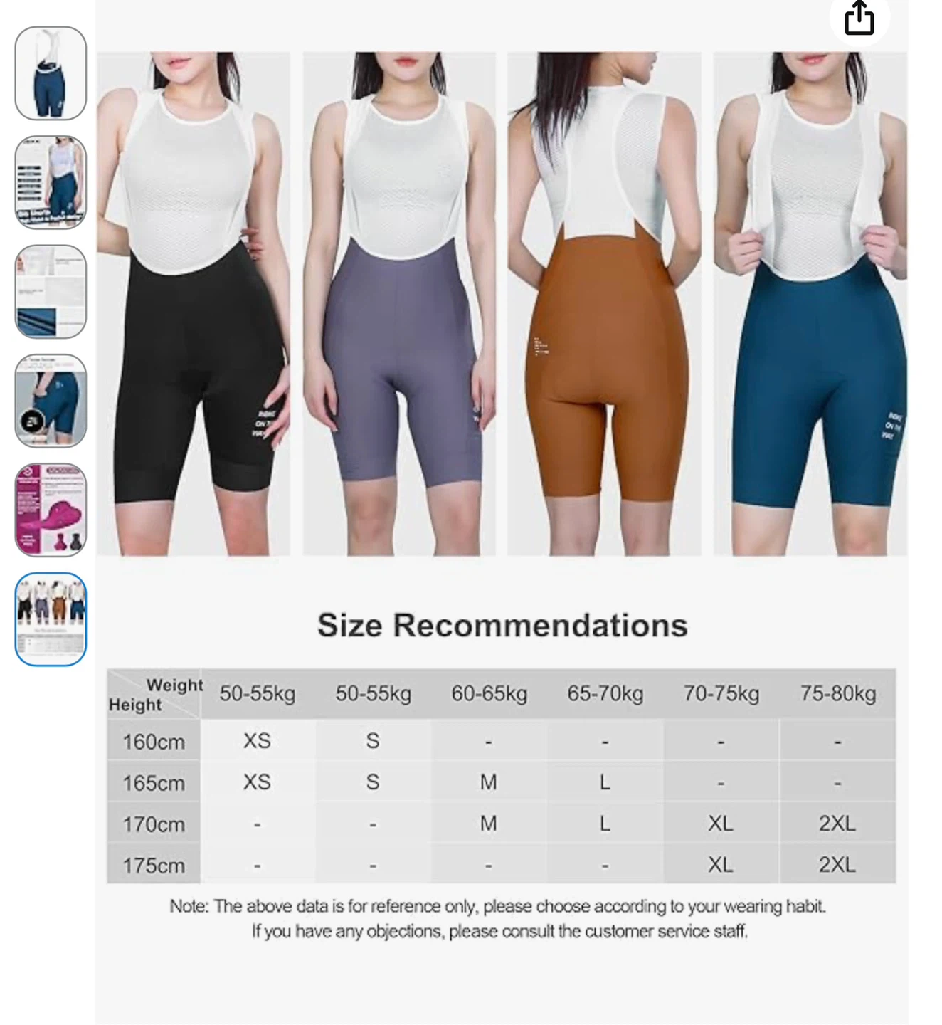 New Women's Cycling Bib Shorts - size small - photo 2