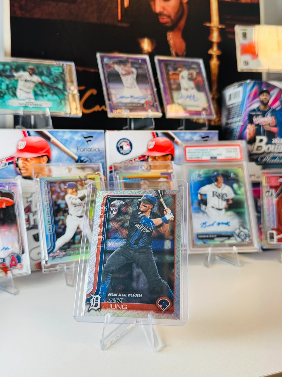 Jace Jung 2025 Topps Chrome Rookie Debut Baseball Card