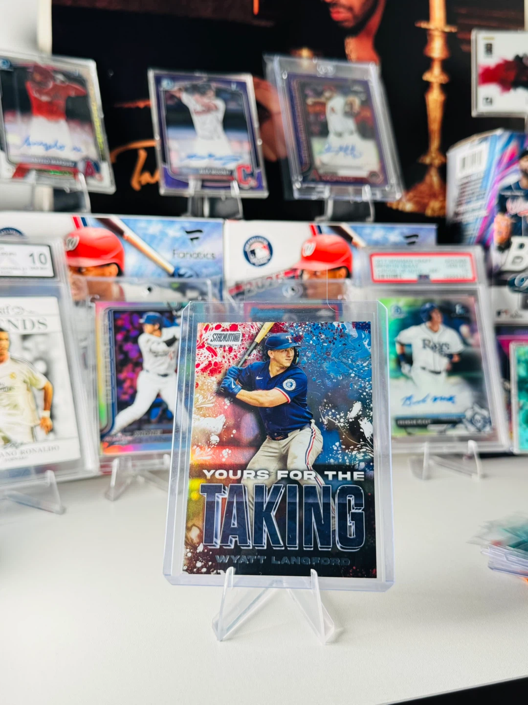 Wyatt Langford "Yours For The Taking" 2024 Topps Baseball Card
