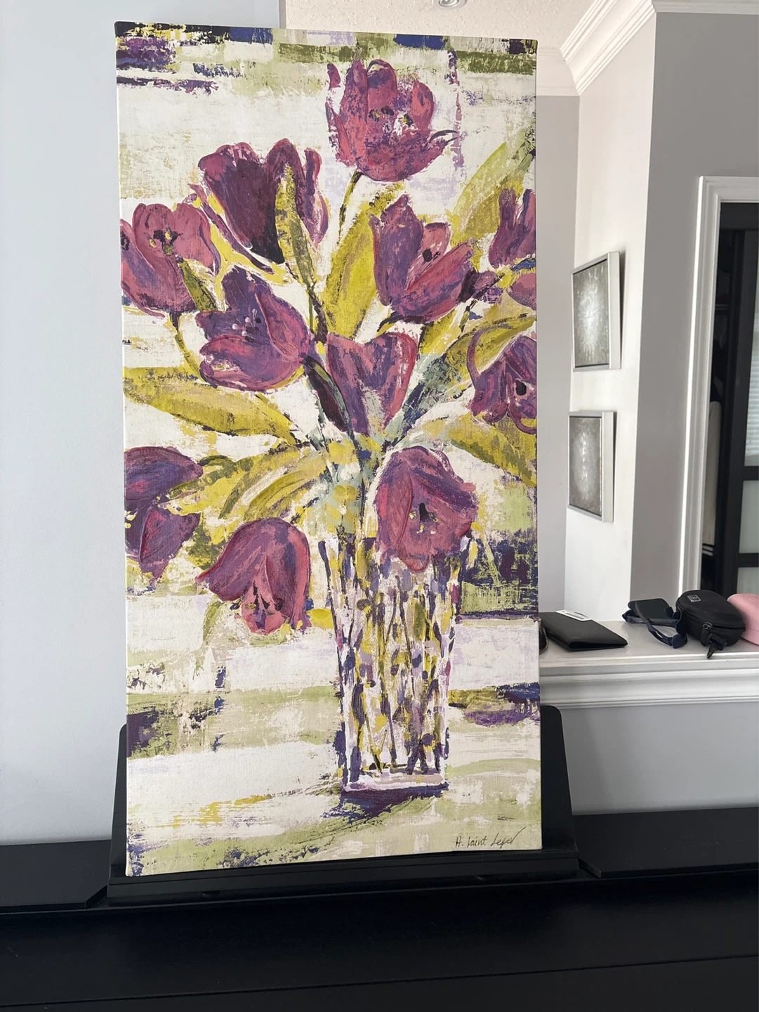 Floral Painting on Canvas