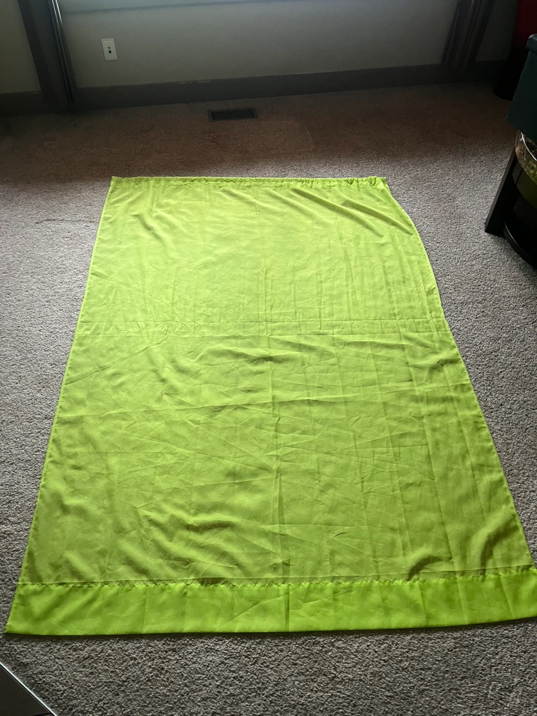 Lime Green Sheer Curtain Panels