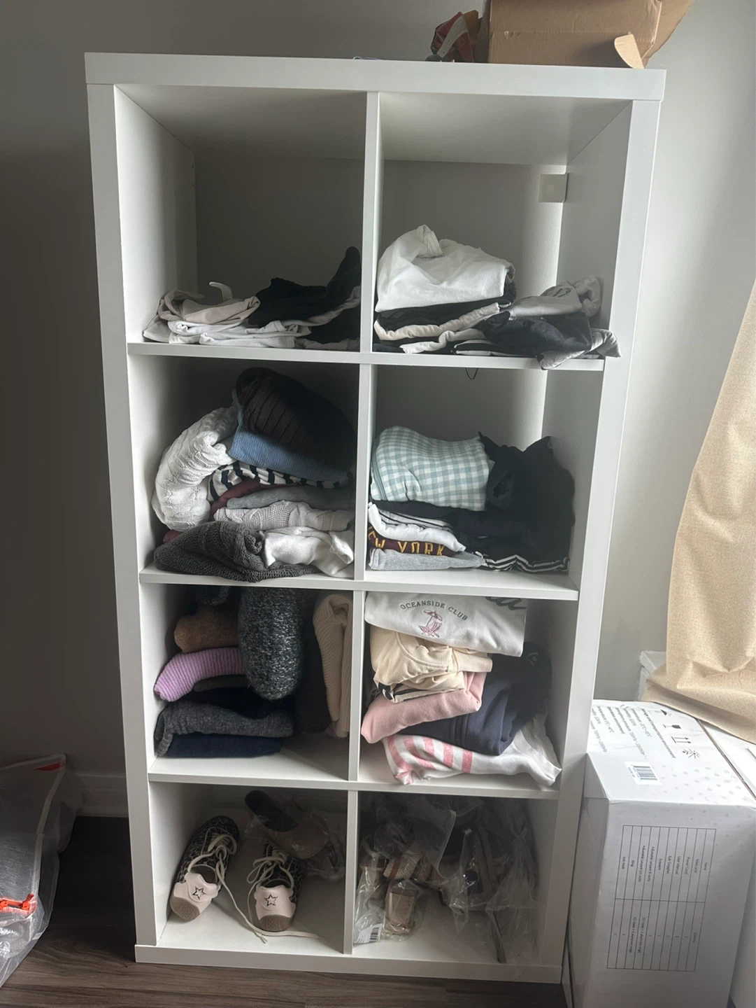 IKEA KALLAX Shelf Unit 8 Cubes White - photo 2