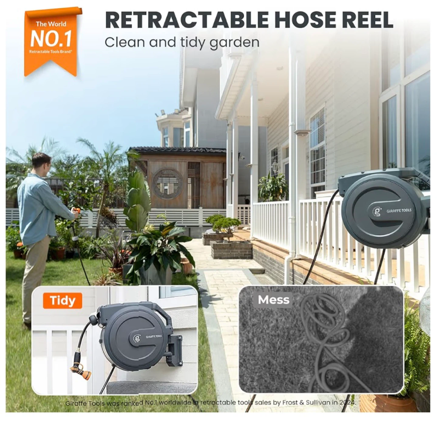 Giraffe Tools Retractable Garden Hose Reel - photo 5