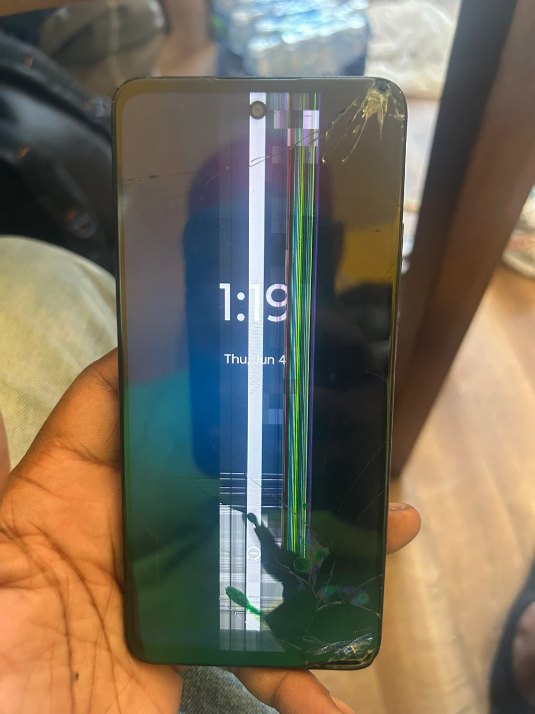 Motorola Phone - Cracked Screen