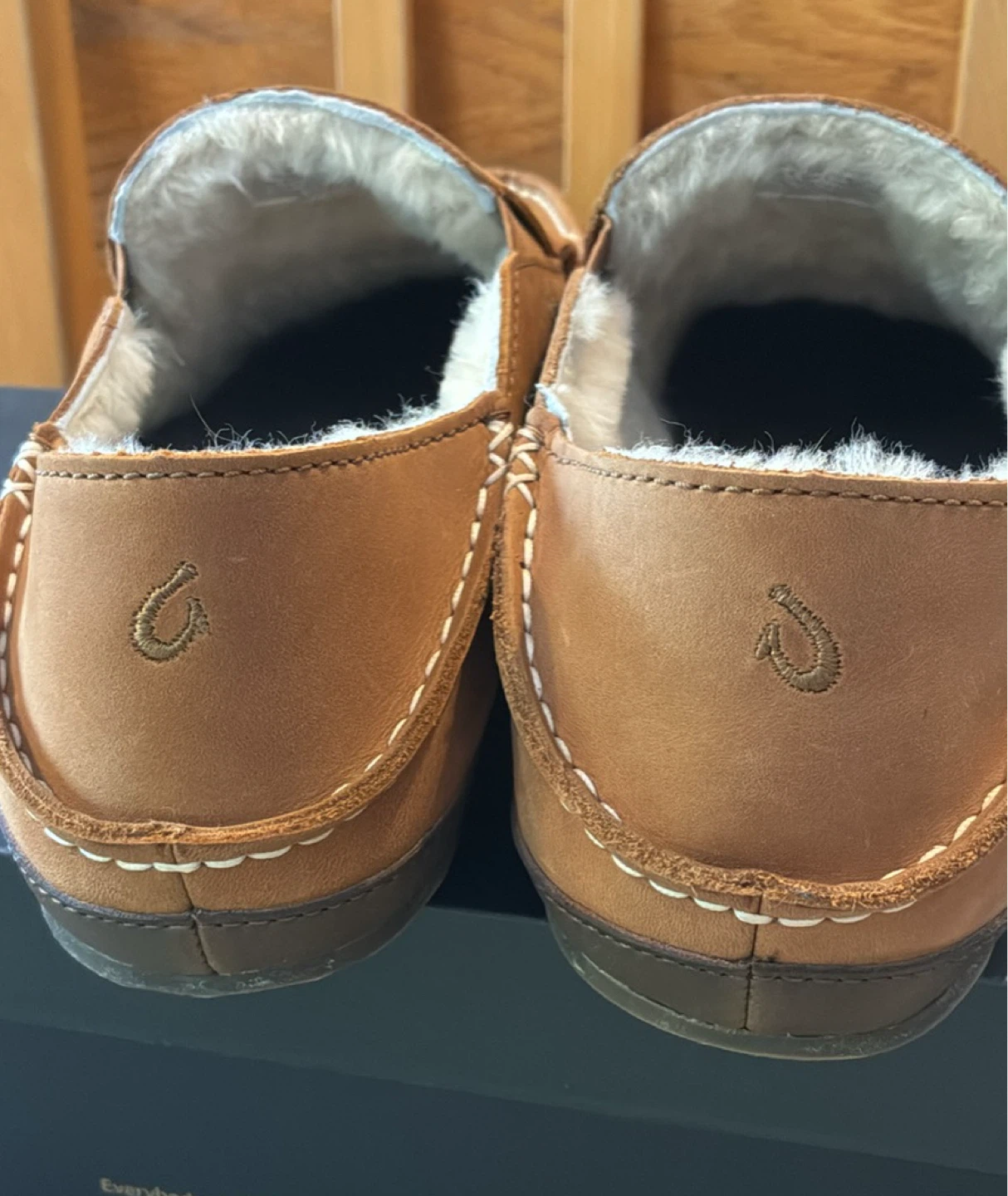 New Olukai  Leather Slippers with Shearling Lining - photo 3
