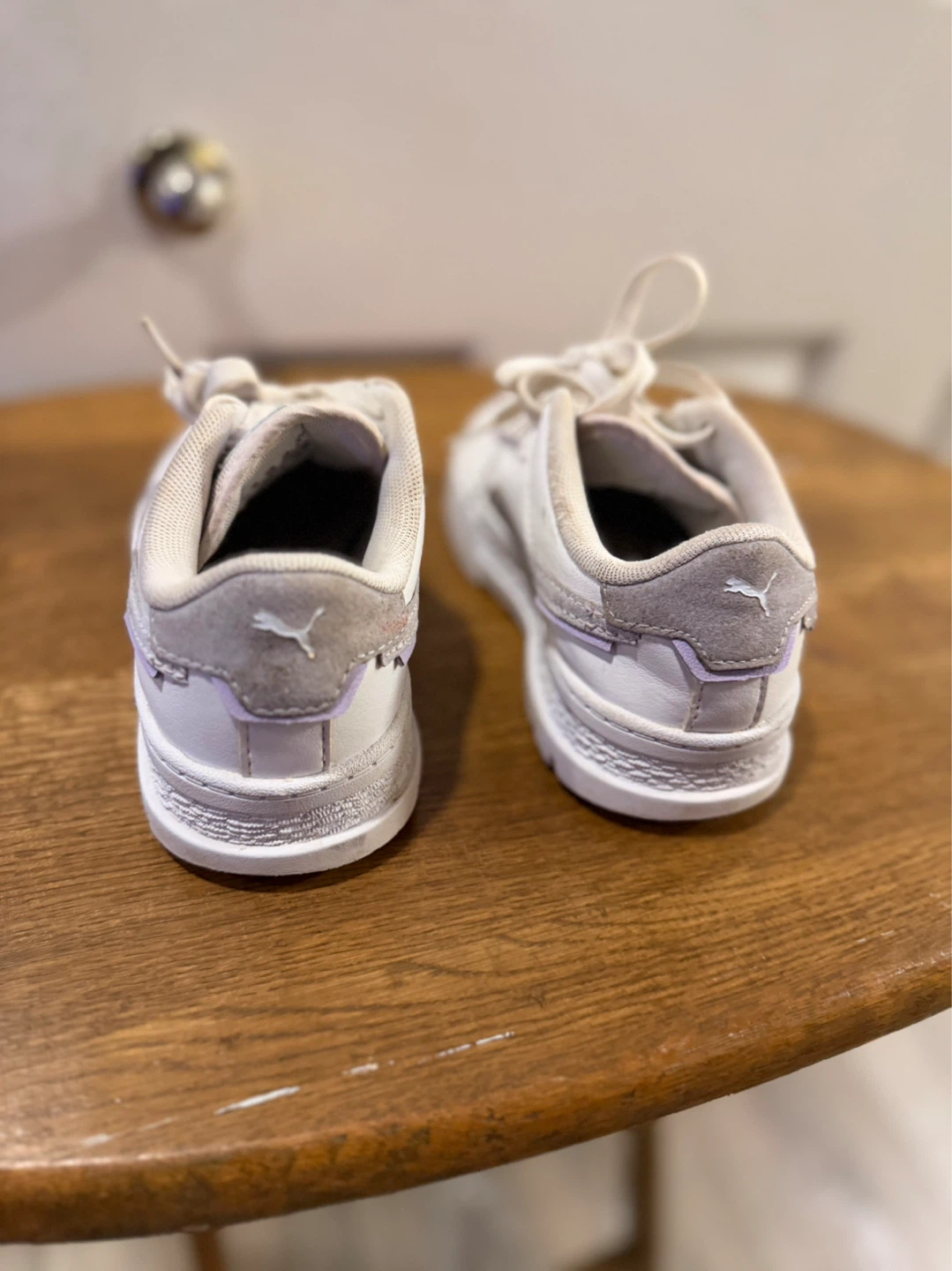 Puma White & Lilac Sneakers - Size 12C - photo 3