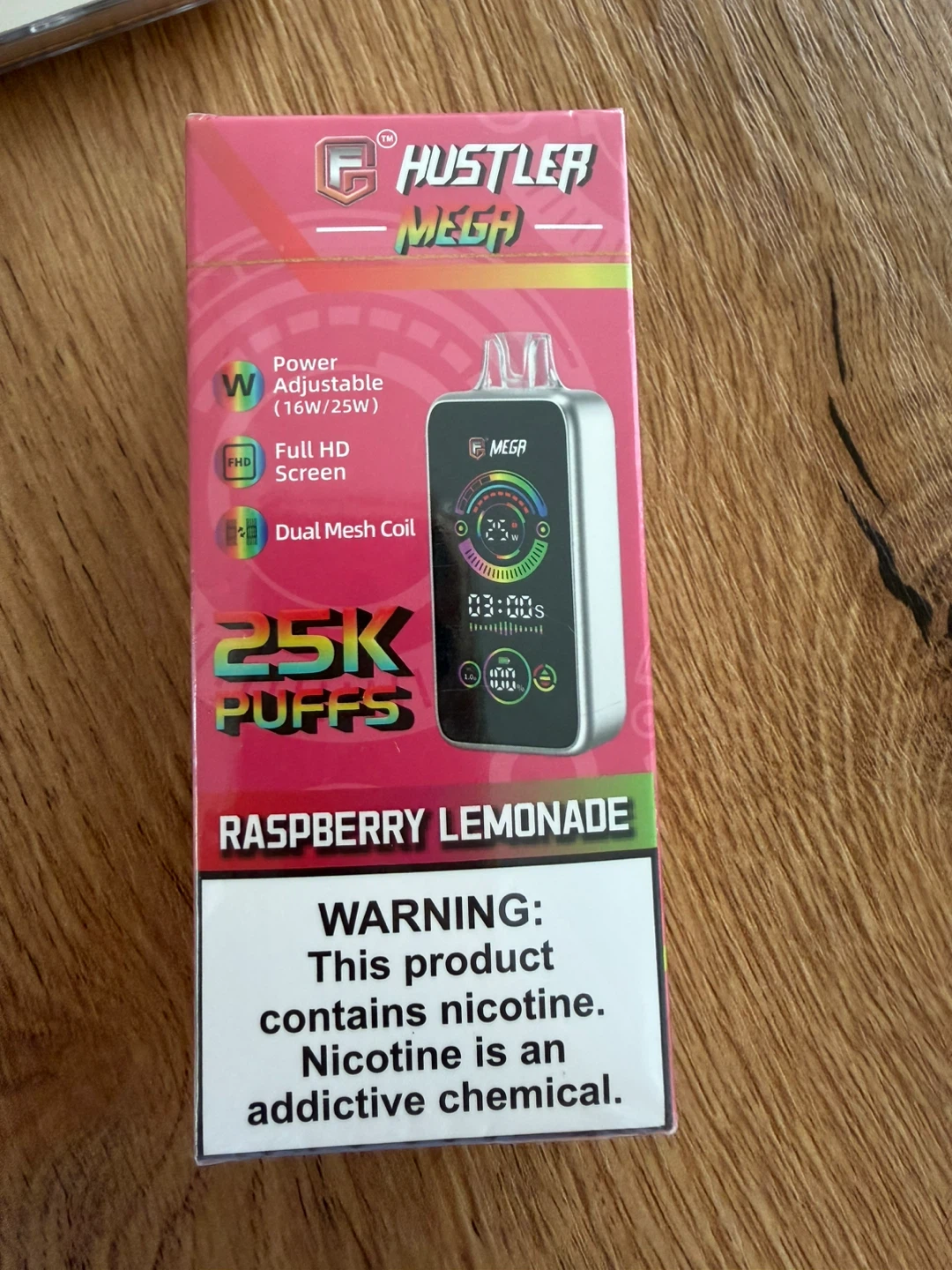 Hustler Mega Disposable Vape - Raspberry Lemonade (25K Puffs)