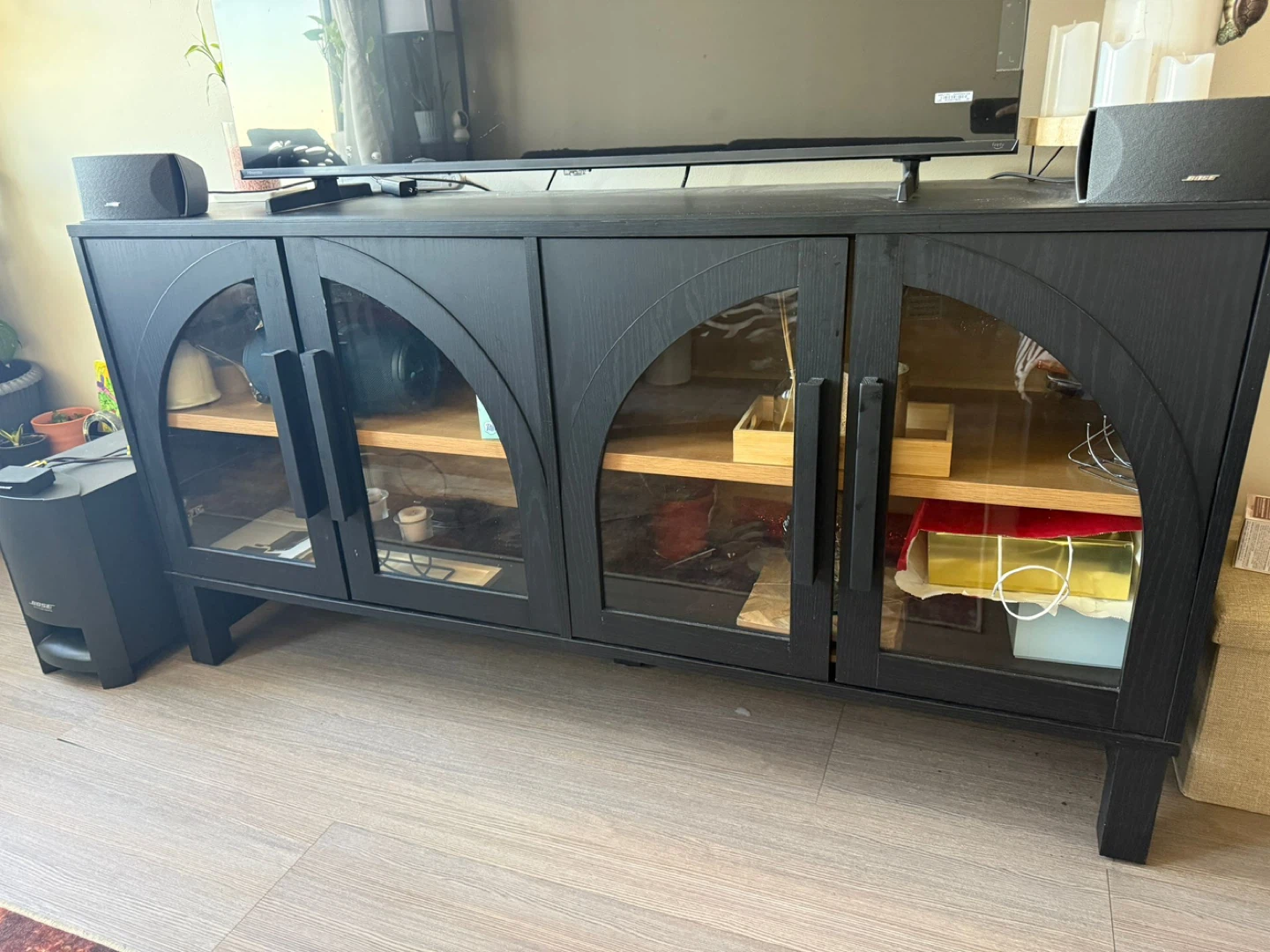 Black 4-Door caninet