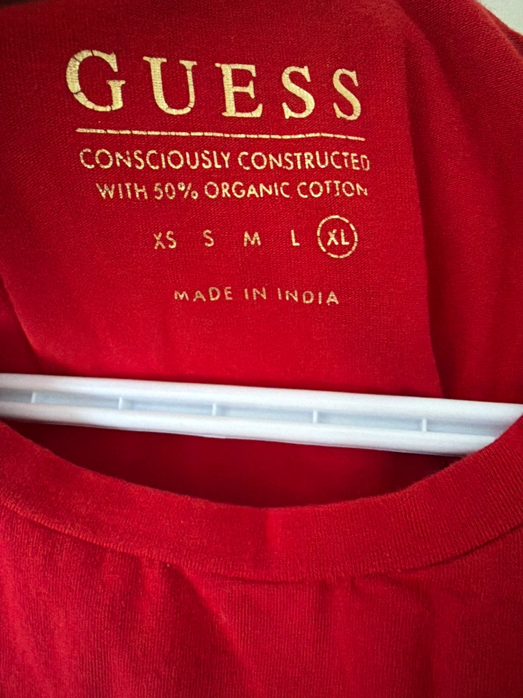 Guess T-Shirts - Red and Tan Brown- Size XL - photo 2
