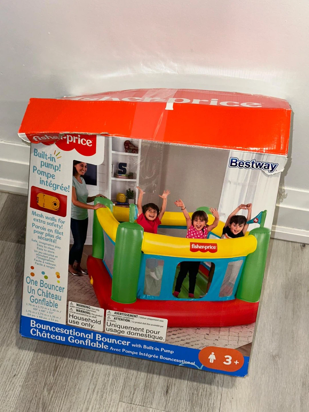 Fisher-Price Bouncesational Bouncer with Built-in Pump