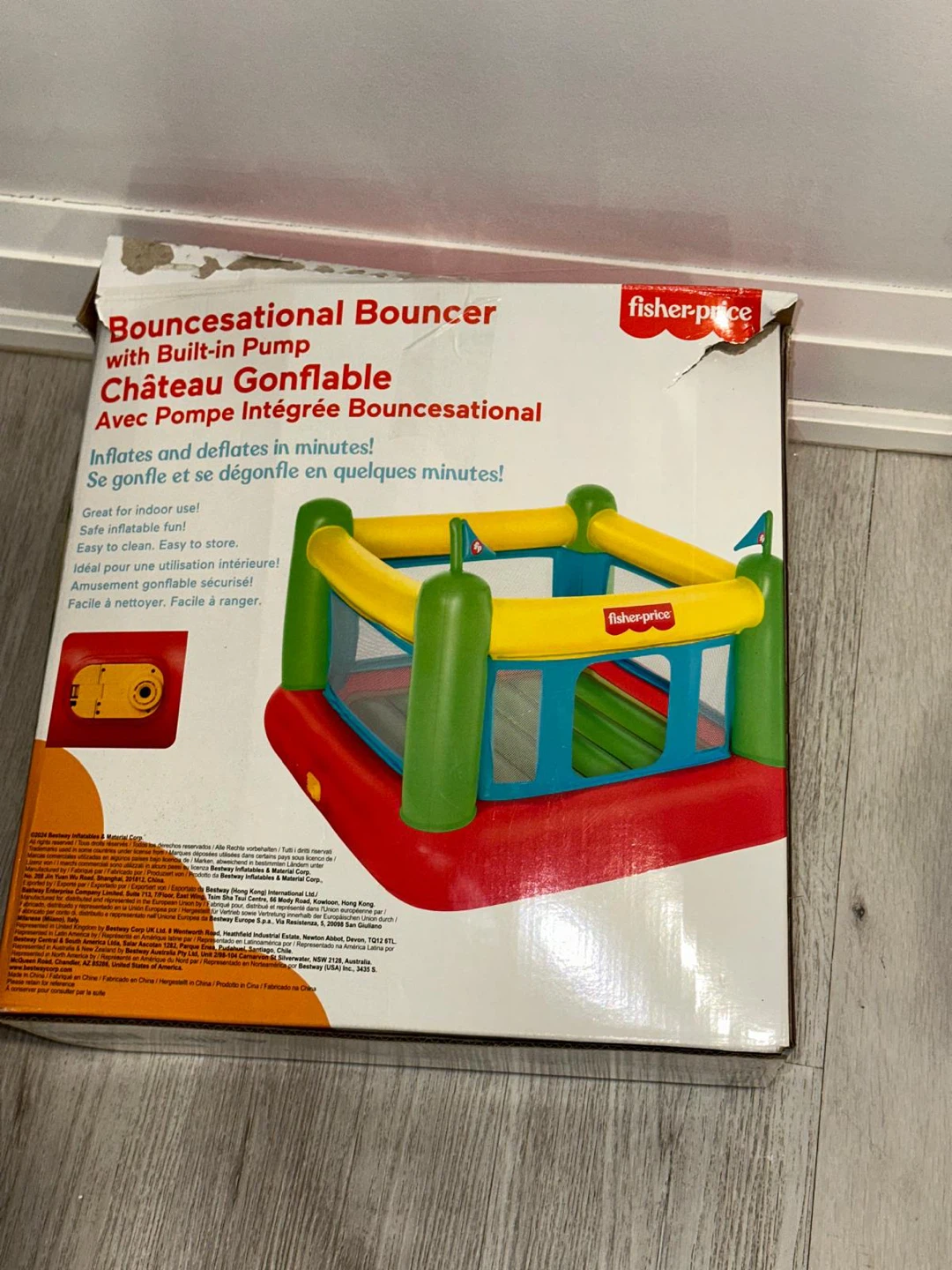 Fisher-Price Bouncesational Bouncer with Built-in Pump - photo 2