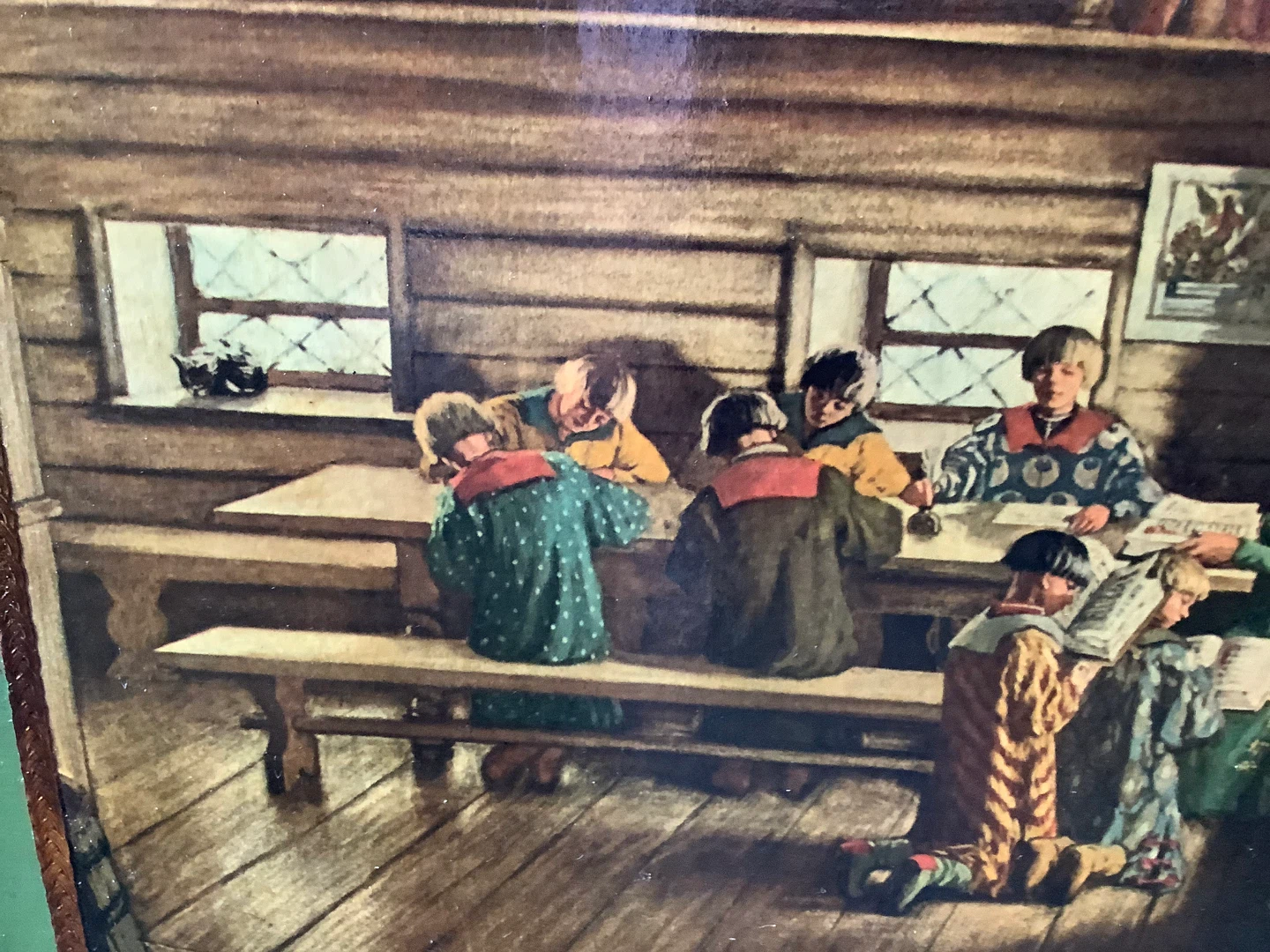 Russian Artist Boris Kustodiev’s Print “School House in Moscow” - photo 5