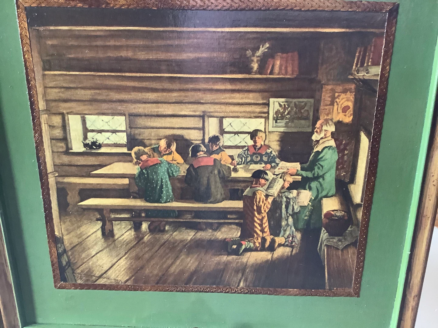 Russian Artist Boris Kustodiev’s Print “School House in Moscow” - photo 4
