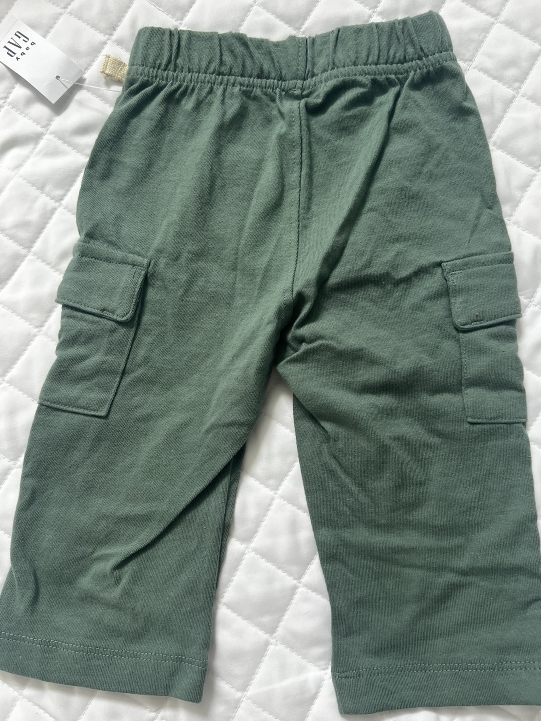 NEW Baby Gap Green Cargo Pants - 6-12 Months - photo 2