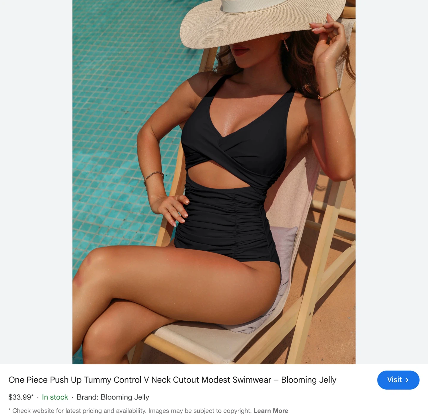 Blooming Jelly Black Cut-Out One Piece Swimsuit