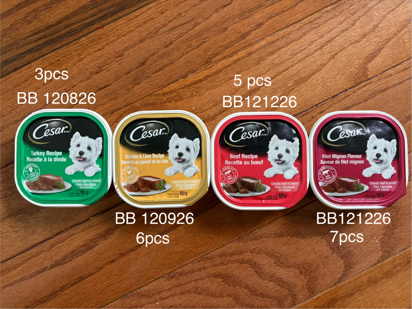 Cesar Dog Food Variety Pack