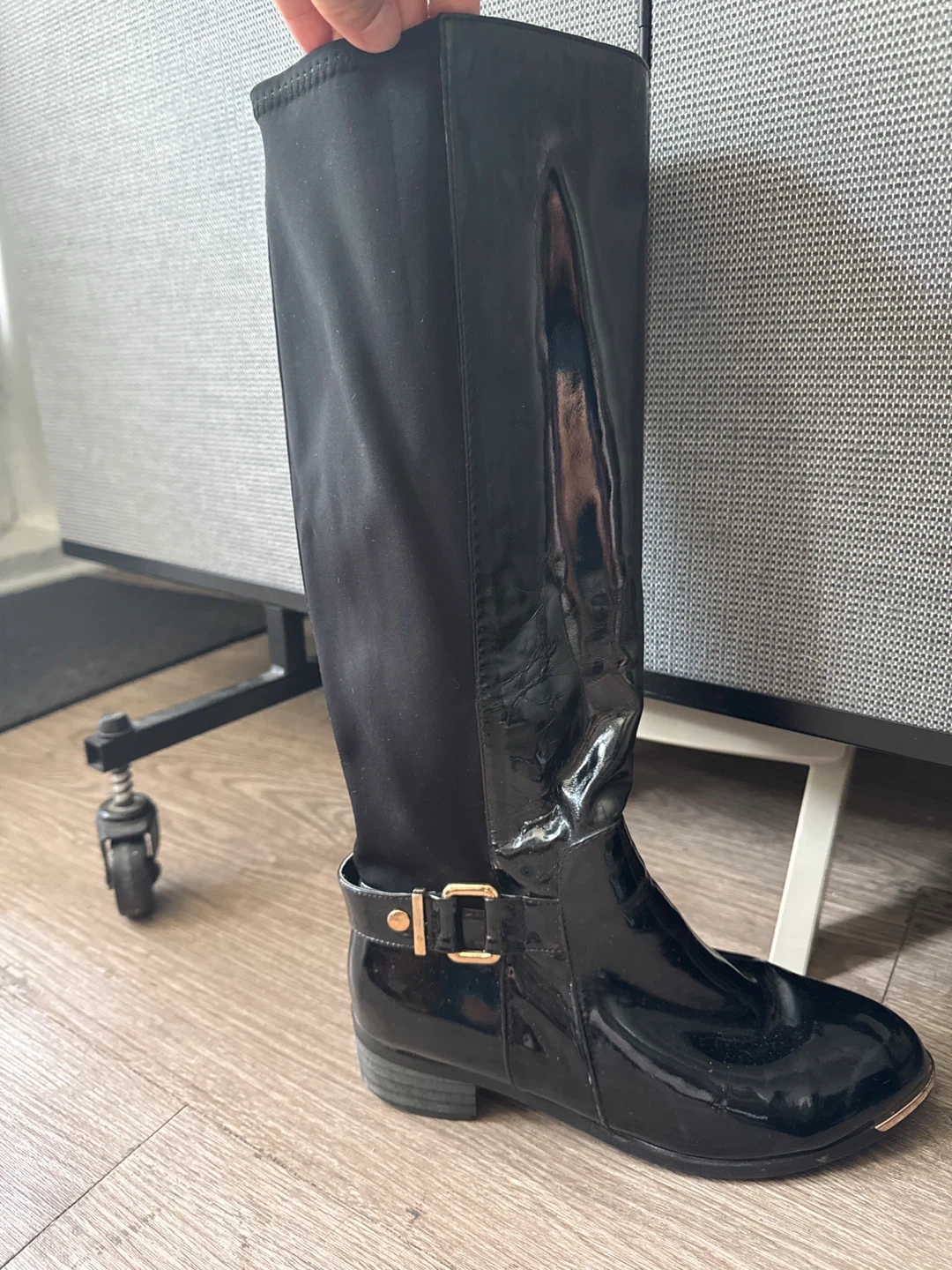 Black Knee-High Boots