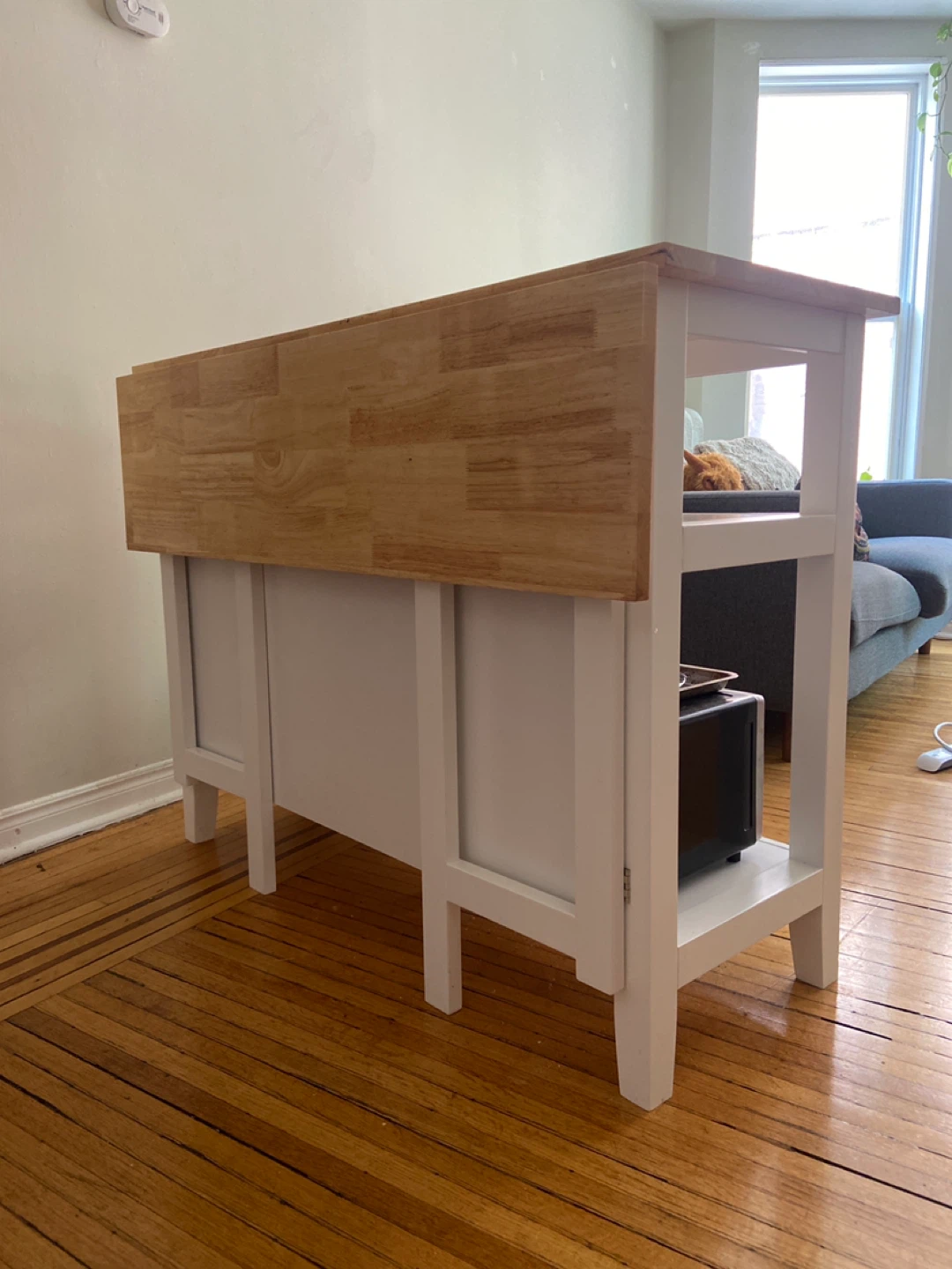 Used Kitchen Island w/Collapsable Leaf - photo 4
