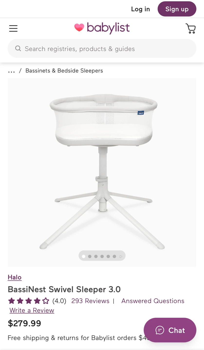 Halo BassiNest Swivel Sleeper 3.0