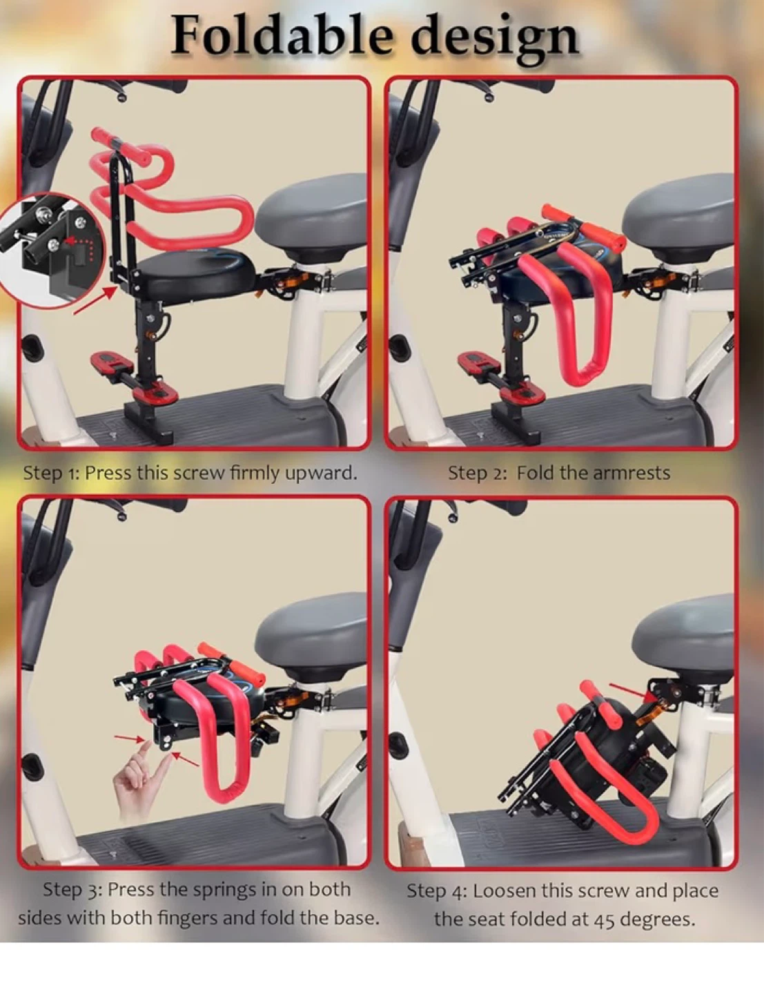 Child Bike Seat for Electric Scooter/Bicycle - photo 3