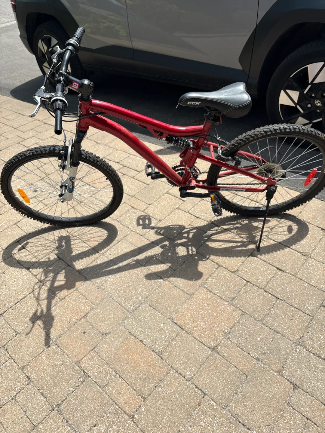 Red CCM Mountain Bike