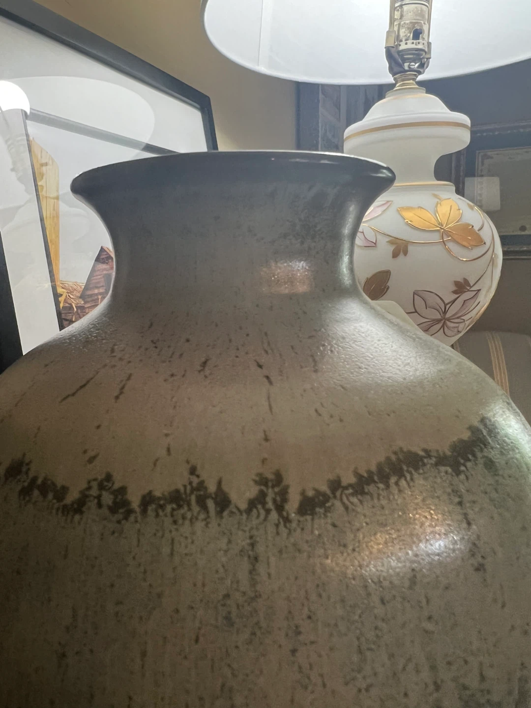 Large Stoneware Vase Centerpiece - photo 4