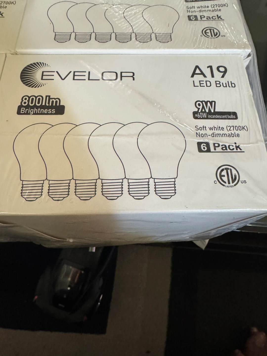 Evelor A19 LED Light Bulbs - 6 Pack - photo 4