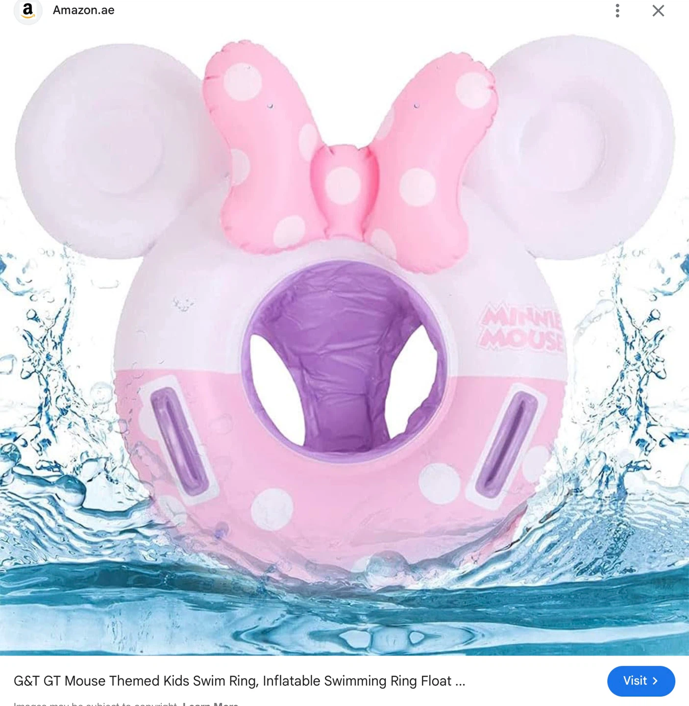 Minnie Mouse Baby Swimming Ring Float - photo 3