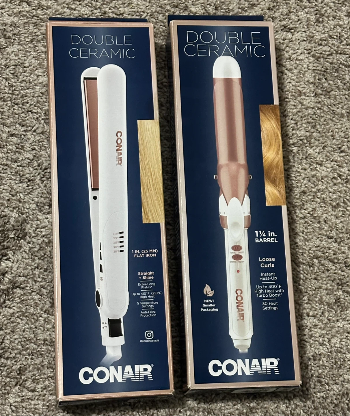 Conair Double Ceramic Flat Iron and Curling Iron