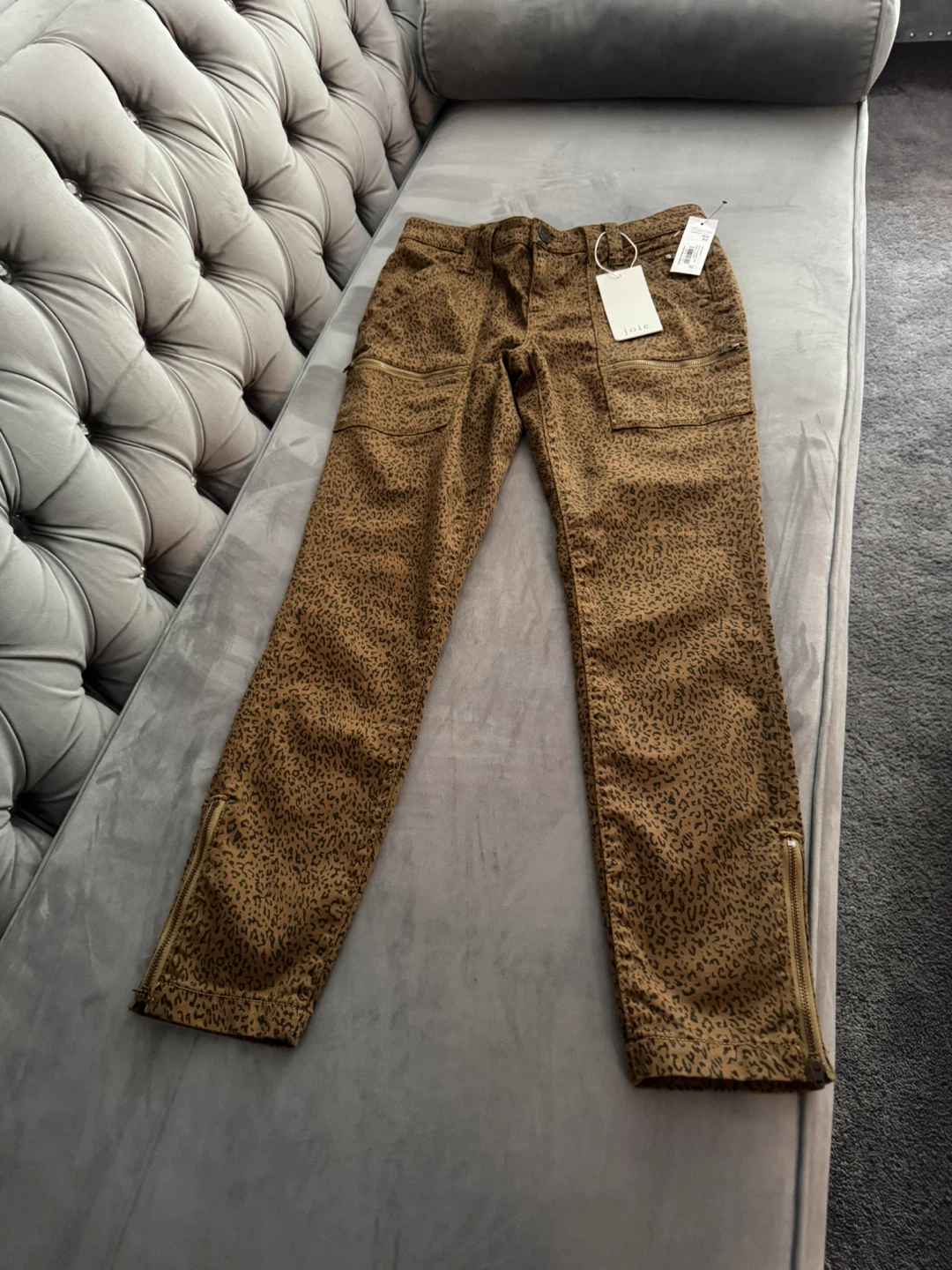 Joie Leopard Print Cargo Pants Size 27 - photo 4